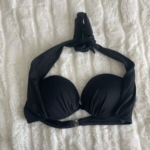 H&M Black Halter Bikini Top